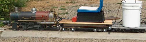 1" Scale 0-6-0 rigged for test firing